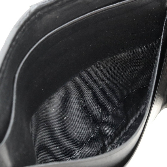 Bottega Veneta Intrecciato Leather Money Clip Bifold Wallet Black - Picture 6 of 8